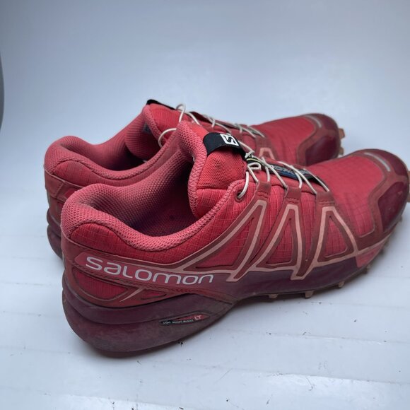 Salomon Speedcross 4 Red/Pink Trail Running Shoe Women US 9 (No Insole, read) - Picture 6 of 16